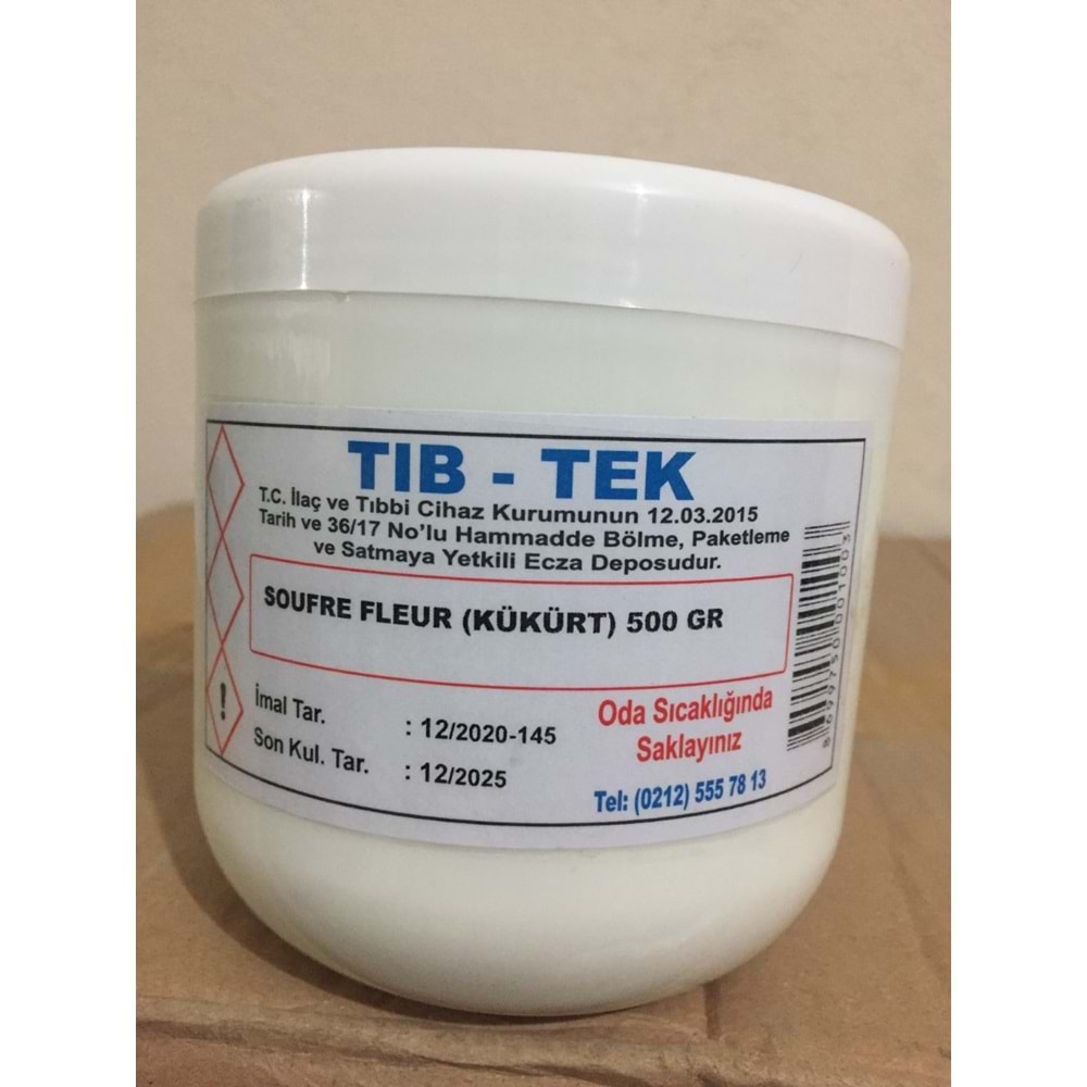 KÜKÜRT ÇÖKTÜRÜLMÜŞ 500 GR
