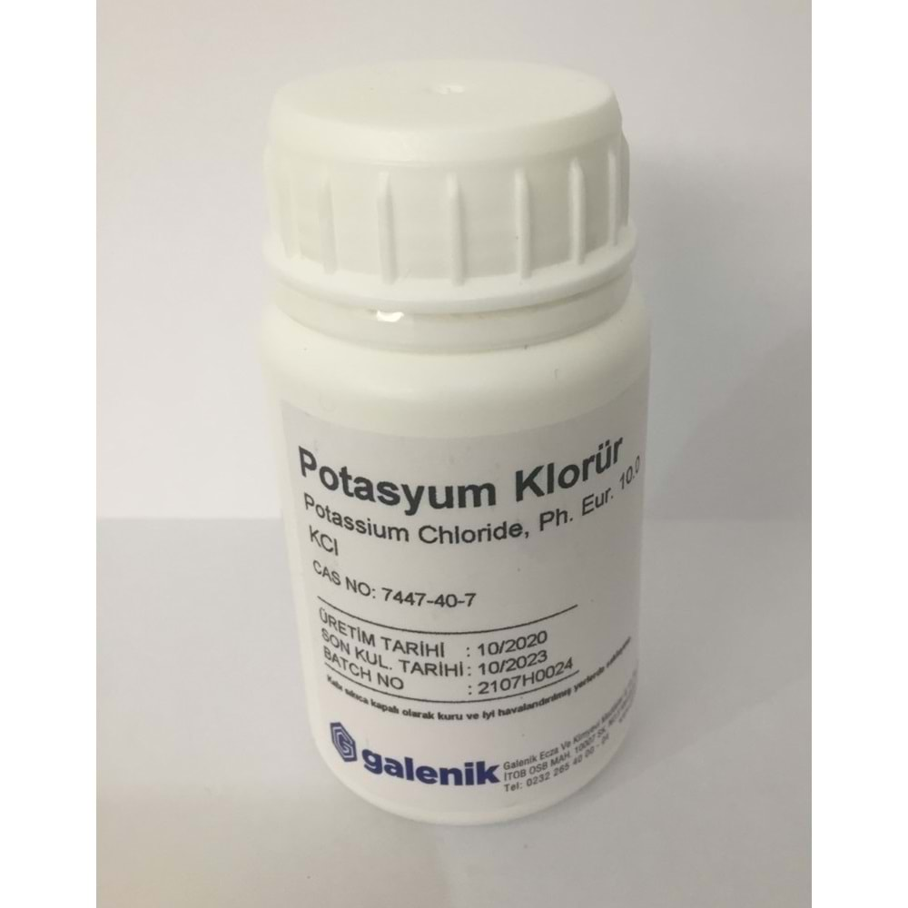 POTASSIUM CHLORURE 100 GR