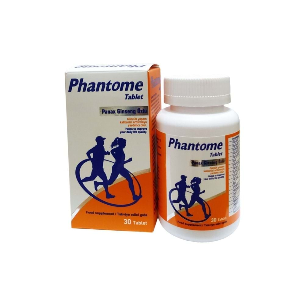 PHANTOME PANAX GİNSENG ÖZLÜ 30 TABLET