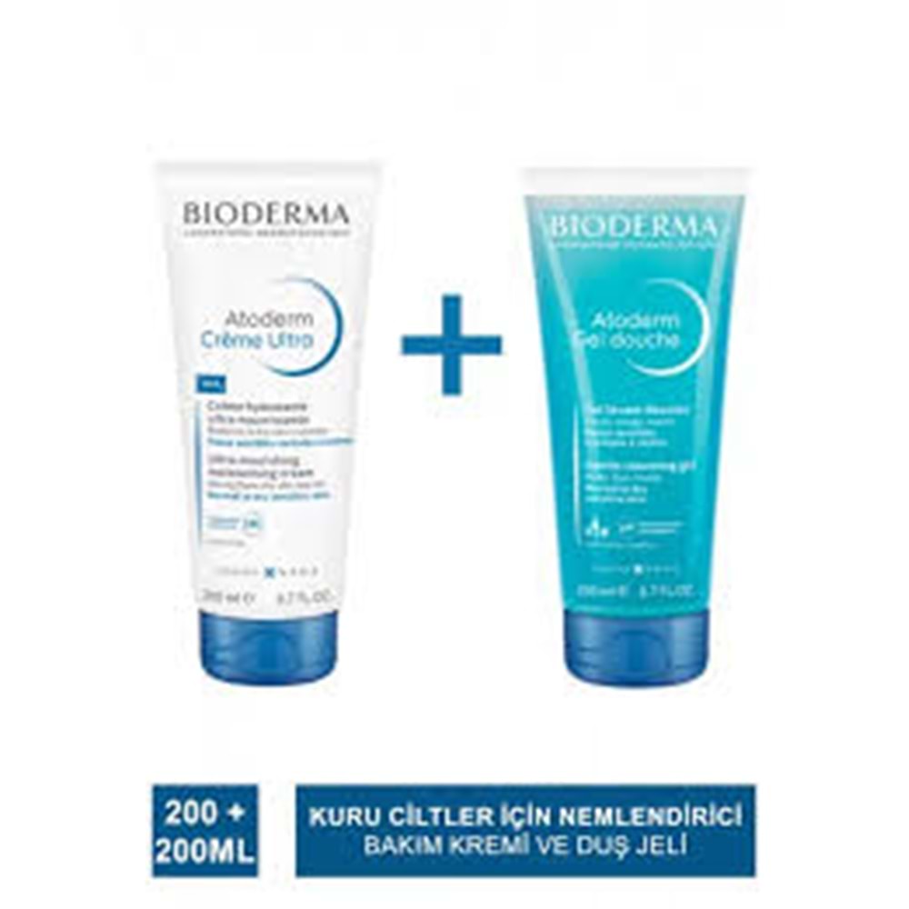 BİODERMA ATODERM CREAM 200 ML&SHOWER GEL 200 ML