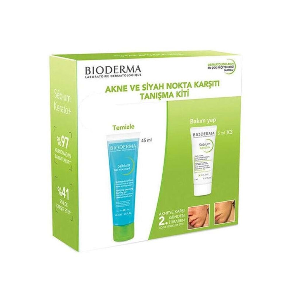 BİODERMA SEBİUM AKNE VE SİYAH NOKTA KARŞITI TANIŞMA PAKETİ