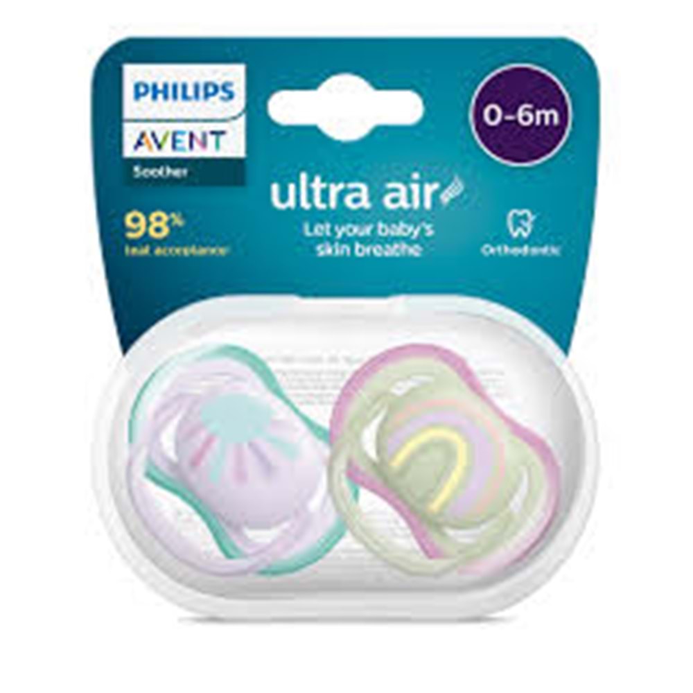 AVENT YENİ ULTRA AİR EMZİK 0-6 2Lİ KIZ