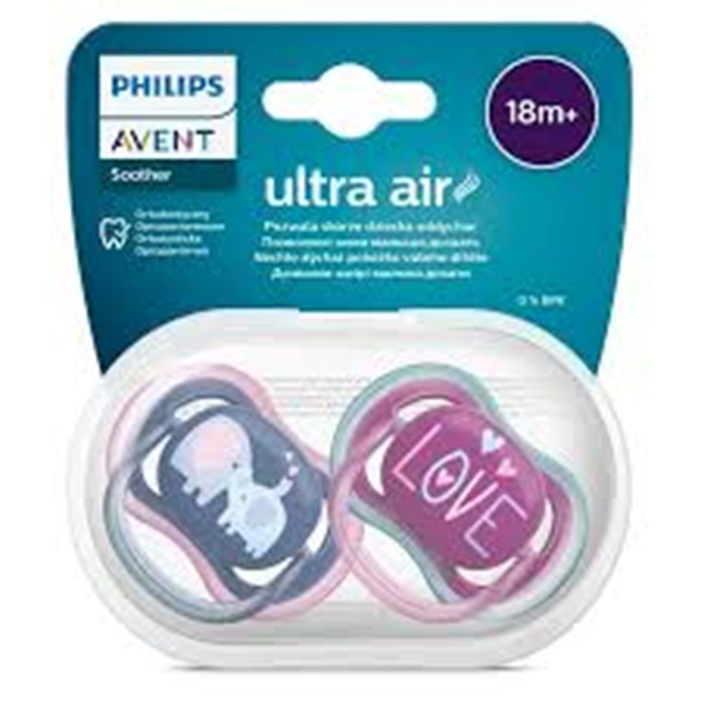 AVENT YENİ ULTRA AİR EMZİK 18+ 2 Lİ KIZ