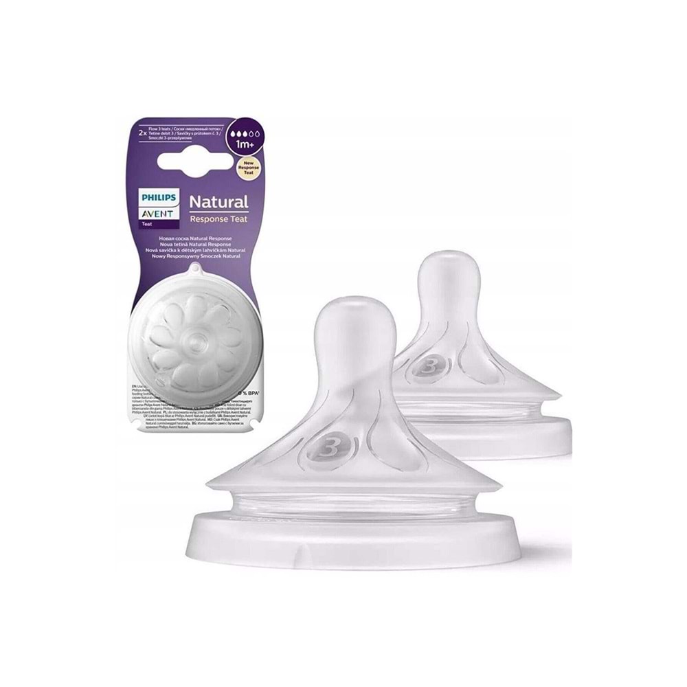 AVENT DOĞAL TEPKİLİ 2 İ BİBERON EMZİĞİ NO:3 1+AY