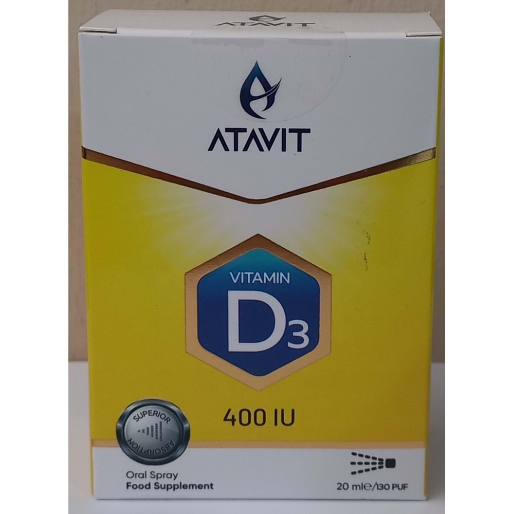 ATAVİT D3 400 IU 20 ML SPREY