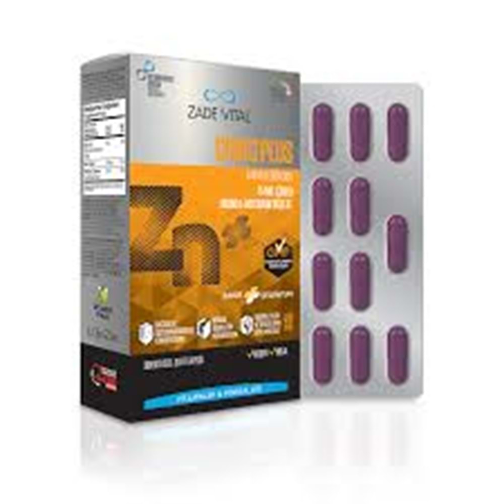 ZADE VİTAL ÇİNKO PLUS 30 KAPSÜL