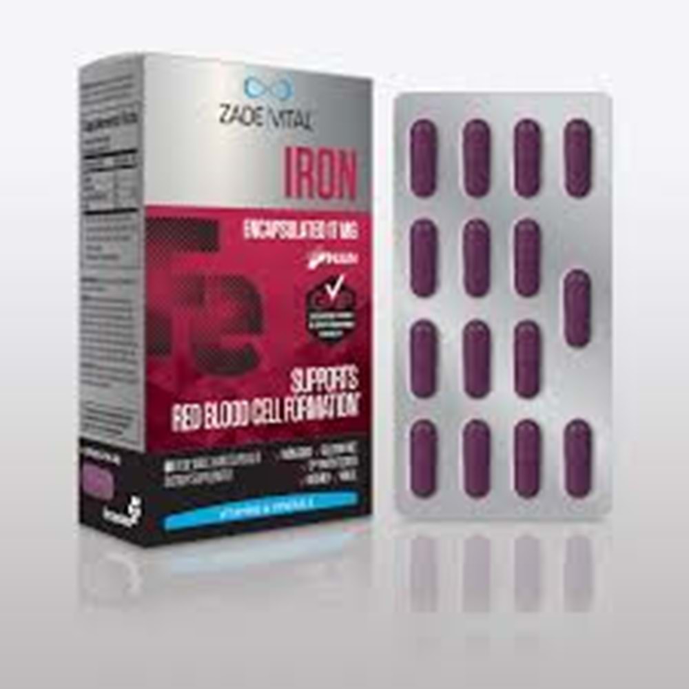 ZADE VİTAL DEMİR(IRON) 17 MG 30 KAPSÜL