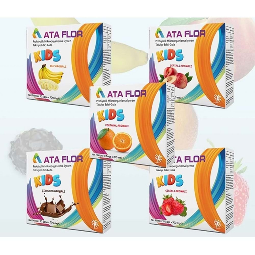 HC DERM ATA FLOR PROBİYOTİK 10 ŞASE MEYVE AROMALI
