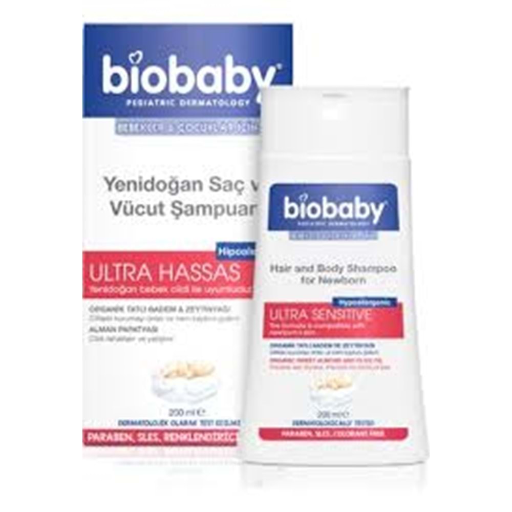 BİOBABY YENİ DOĞAN SAÇ VE VÜCUT ŞAMP.200 ML