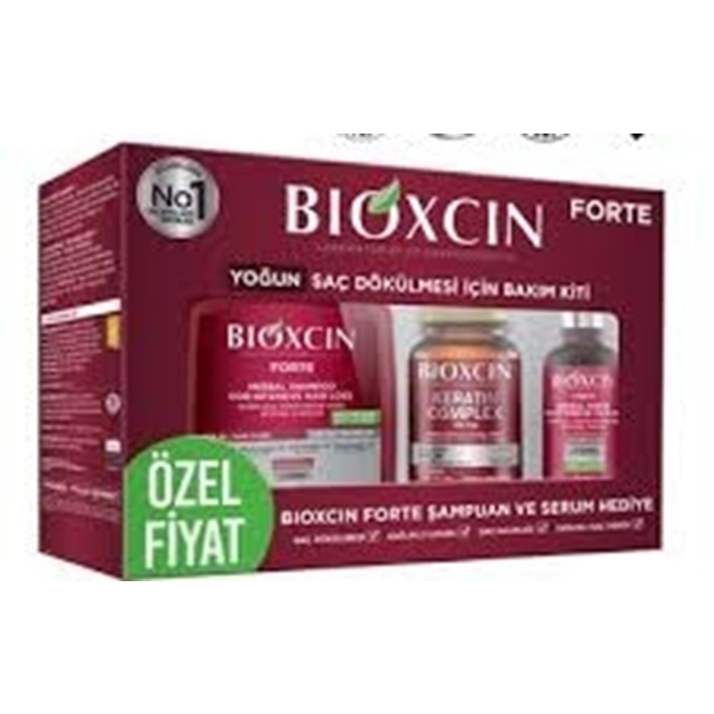 BİOXCİN FORTE YOĞUN SAÇ DÖK.KERATİN TABL+ŞAMP+SERUM HEDİYELİ