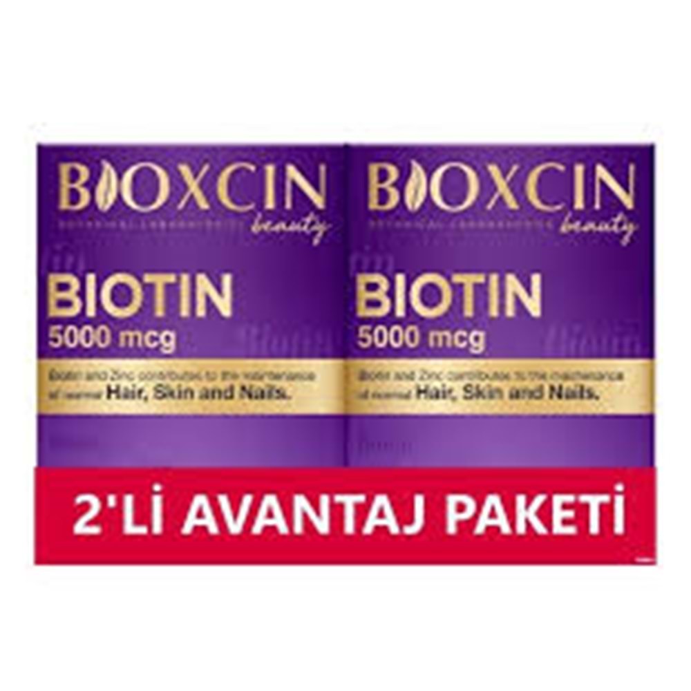 BİOXCİN BİOTIN 500 MCG 30TAB+30 TAB.