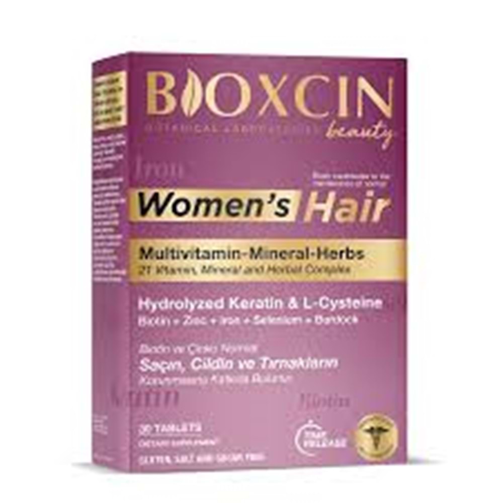 BİOXCİN WOMEN HAIR 30 TABLET KERATİN KOLLAJEN BİOTİN