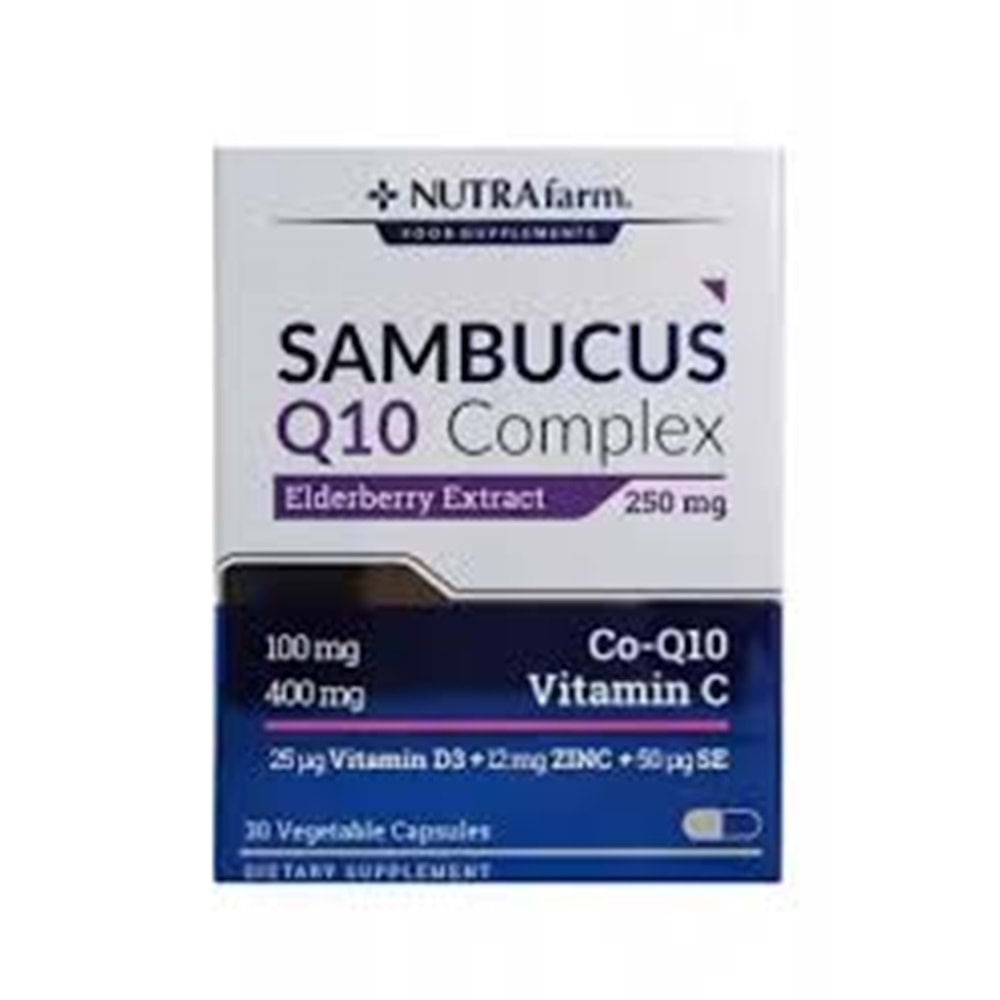 NUTRAFARM SAMBUCUS Q10 COMPLEX 250 MG 30 KAPSÜL ( DERMOSKİN )