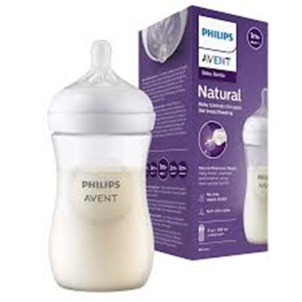 AVENT DOĞAL TEPKİLİ PP BİB 260 ML 1+AY