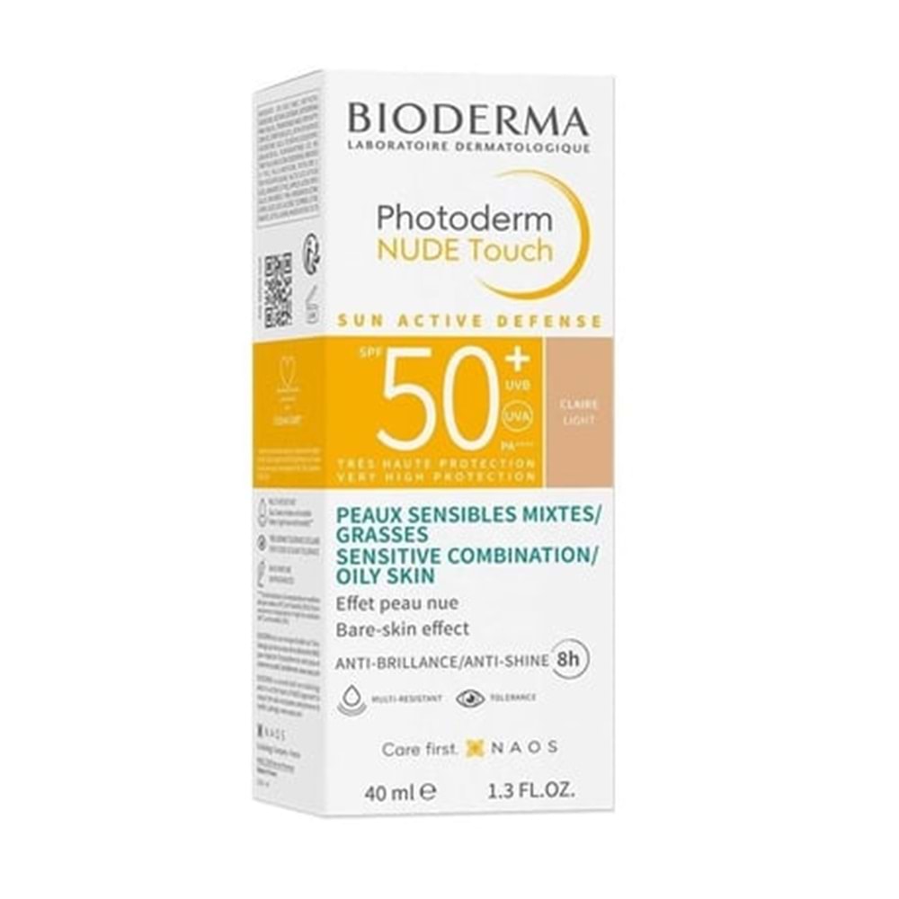 BİODERMA PHOTPDERM NUDE TOUCH MINERAL SPF50 + 40 ML(CLAIRE LİGHT)