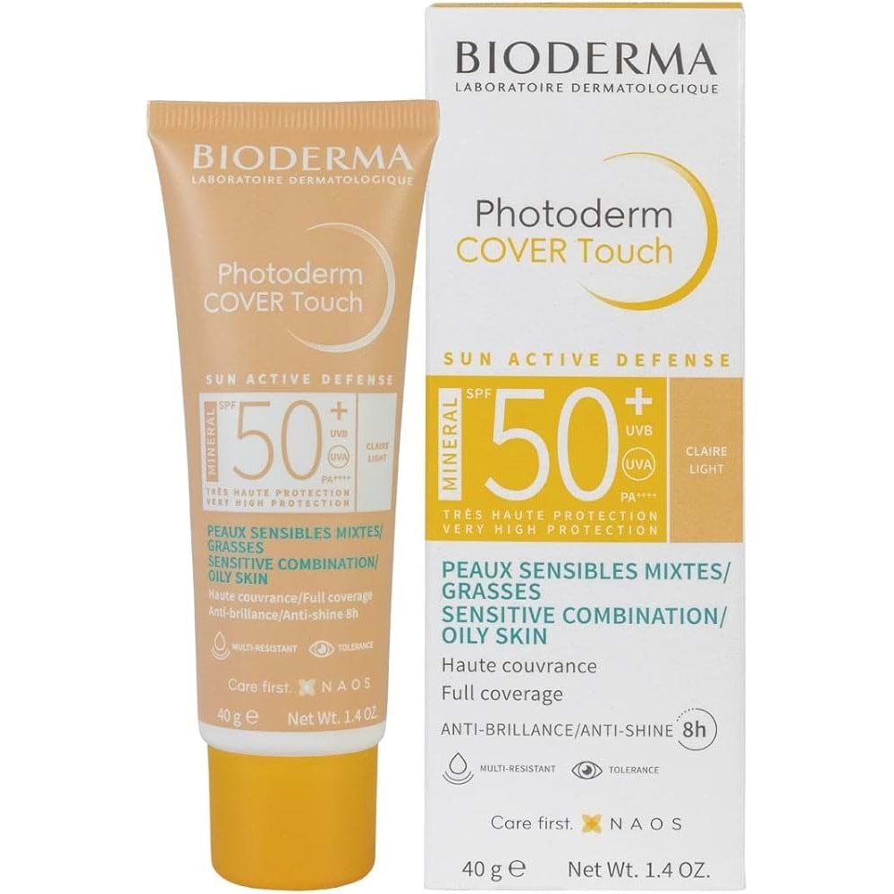 BİODERMA PHOTODERM COVER TOUCH MİNERAL SPF50+ 40 ML ( RENKLİ GÜNEŞ KREMİ CLAIRE LİGHT )