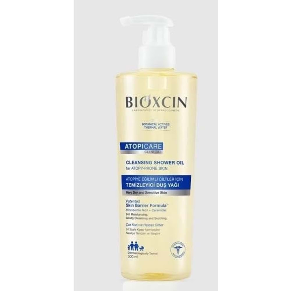 BİOXCIN ATOPİCARE TEMİZLEYİCİ DUŞ YAĞI 500 ML ( ATOPİYE EYİMLİ CİLTLER İÇİN )