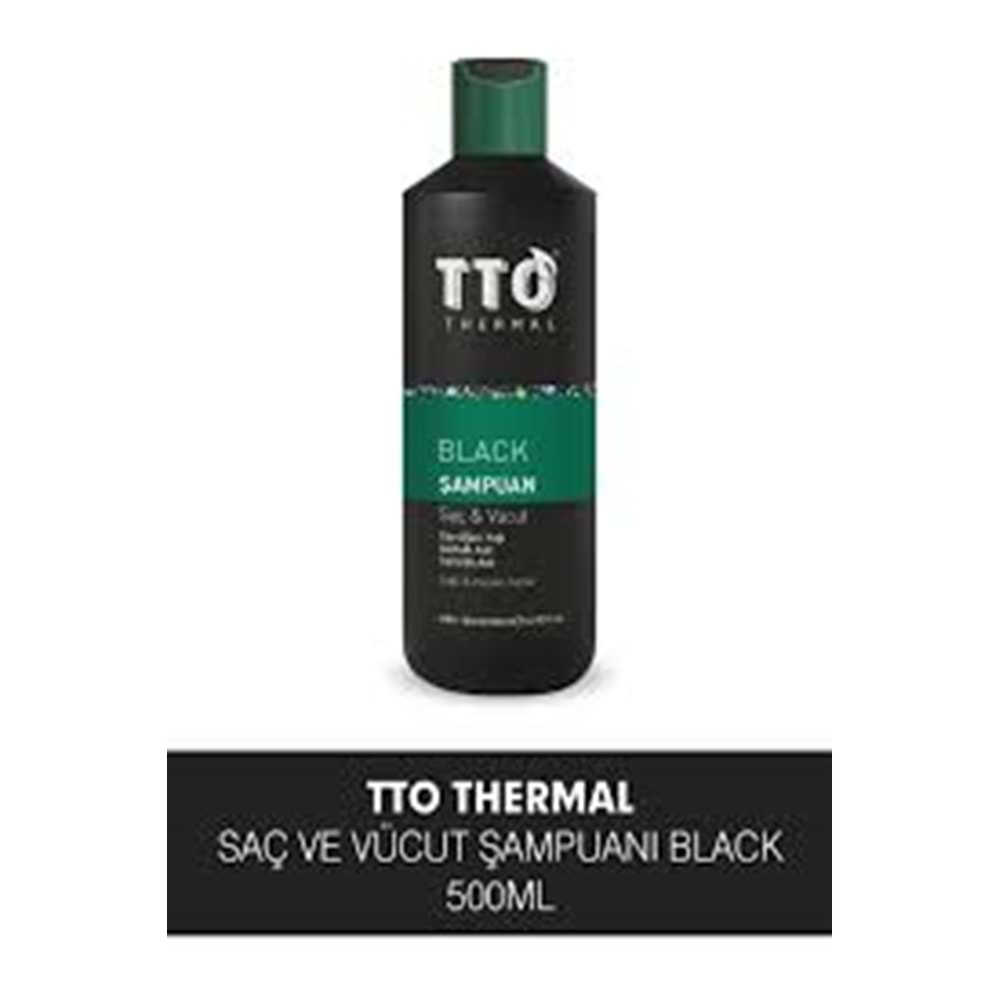 TTO THERMAL SAÇ VE VÜCUT ŞAMPUANI 500 ML BLACK ( TEA TREE OİL )