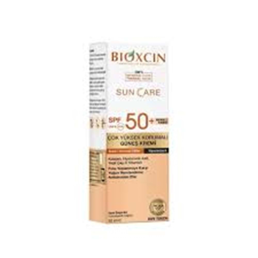 BİOXCIN GÜNEŞ KREMİ SUN CARE SPF50+ DRY TOUCH ( KURU / NORMAL CİLTLER İÇİN ) 50 ML ( RENKLİ )