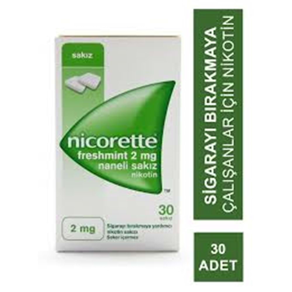 NİCORETTE FRESH NANELİ 2 MG 30 SAKIZ