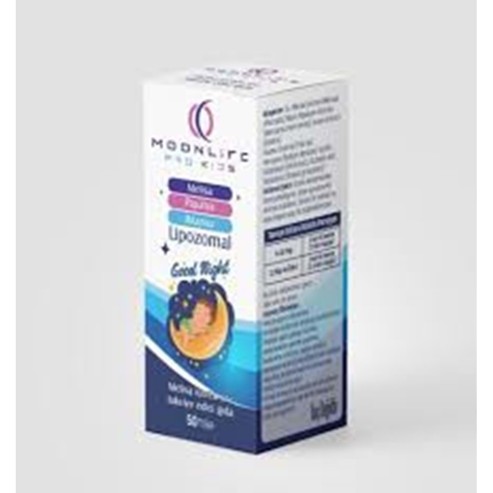 MOON LİFE KİDS GOOD NİGHT LİPOZAMAL DAMLA 50 ML ( UYKU ) ( MELİSA & PAPATYA & IHLAMUR
