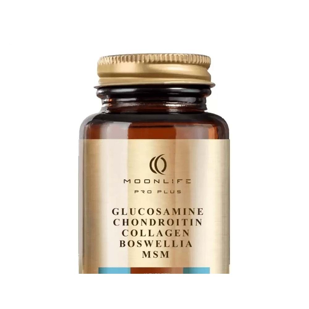 MOON LİFE PRO PLUS GLUCOSAMİNE & CHONDROİTİN & MSM & COLLAGEN & BOSWELLİA 90 TABLET