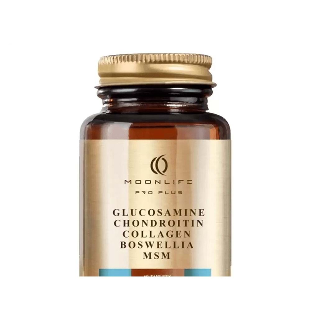 MOON LİFE PRO PLUS GLUCOSAMİNE & CHONDROİTİN & MSM & COLLAGEN & BOSWELLİA 120 TABLET
