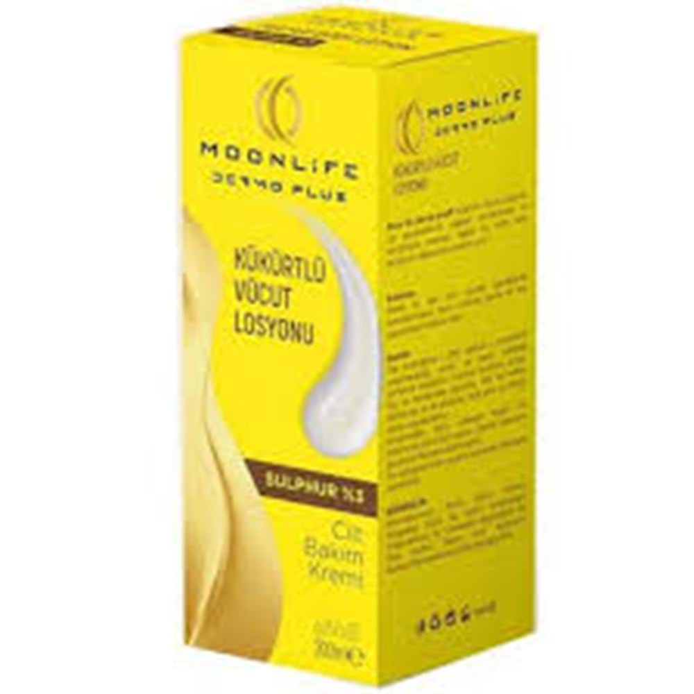 MOON LİFE (DERMO PLUS) KÜKÜRT SÜLFÜR VÜCUT LOSYONU 200 ML