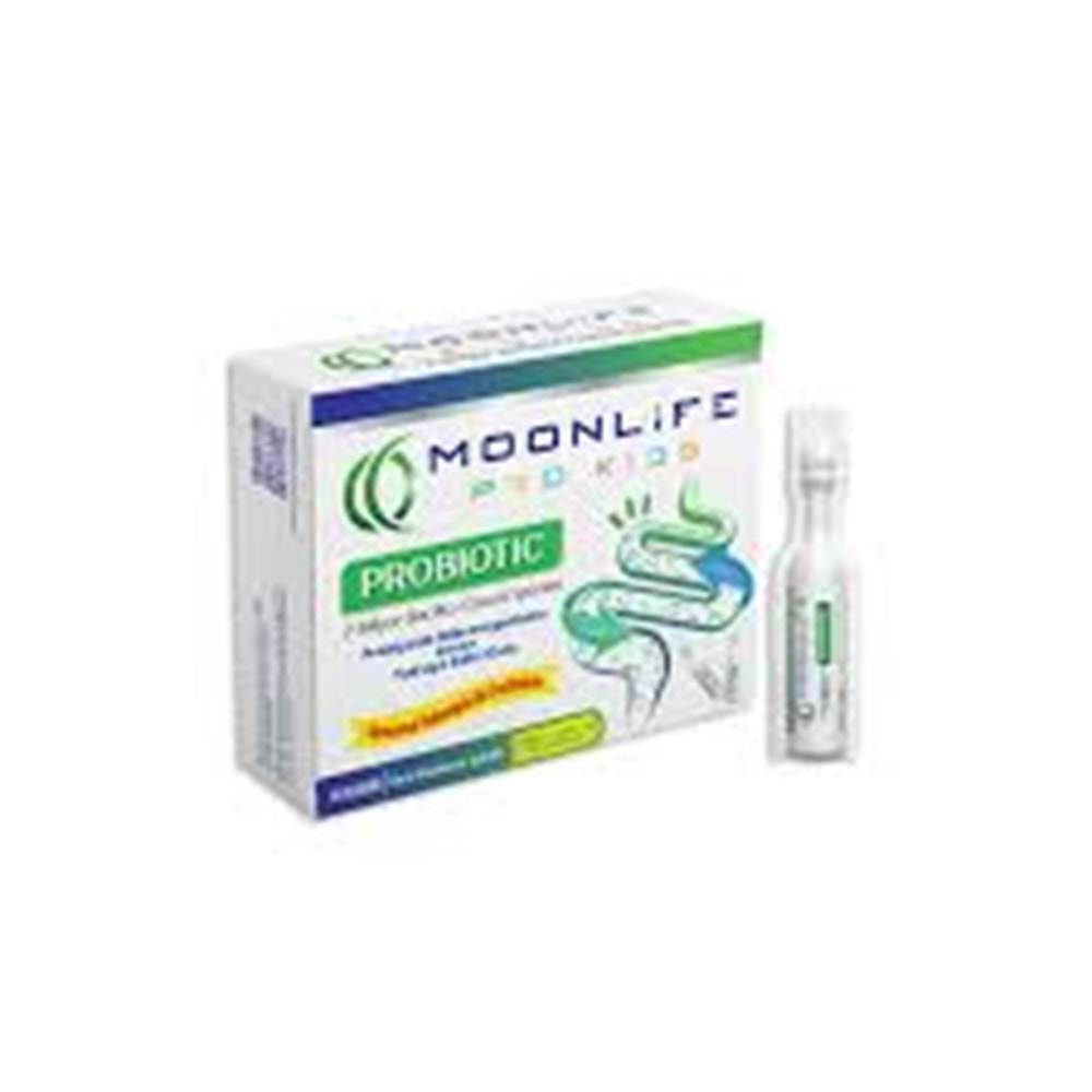 MOON LİFE PROBİOTİK ÇOCUK 5 ML 10 FLAKON ( KİDS ) 2 MİLYAR BASİLLUS CLAUSİİ SPORLARI
