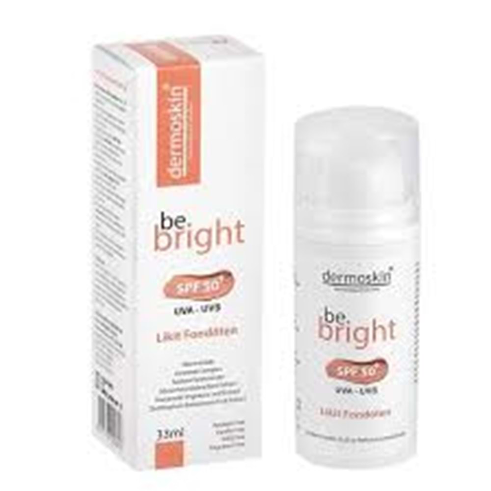 DERMOSKİN BE BRİGHT LİKİT FONDOTEN SPF 50+33 ML MEDİUM