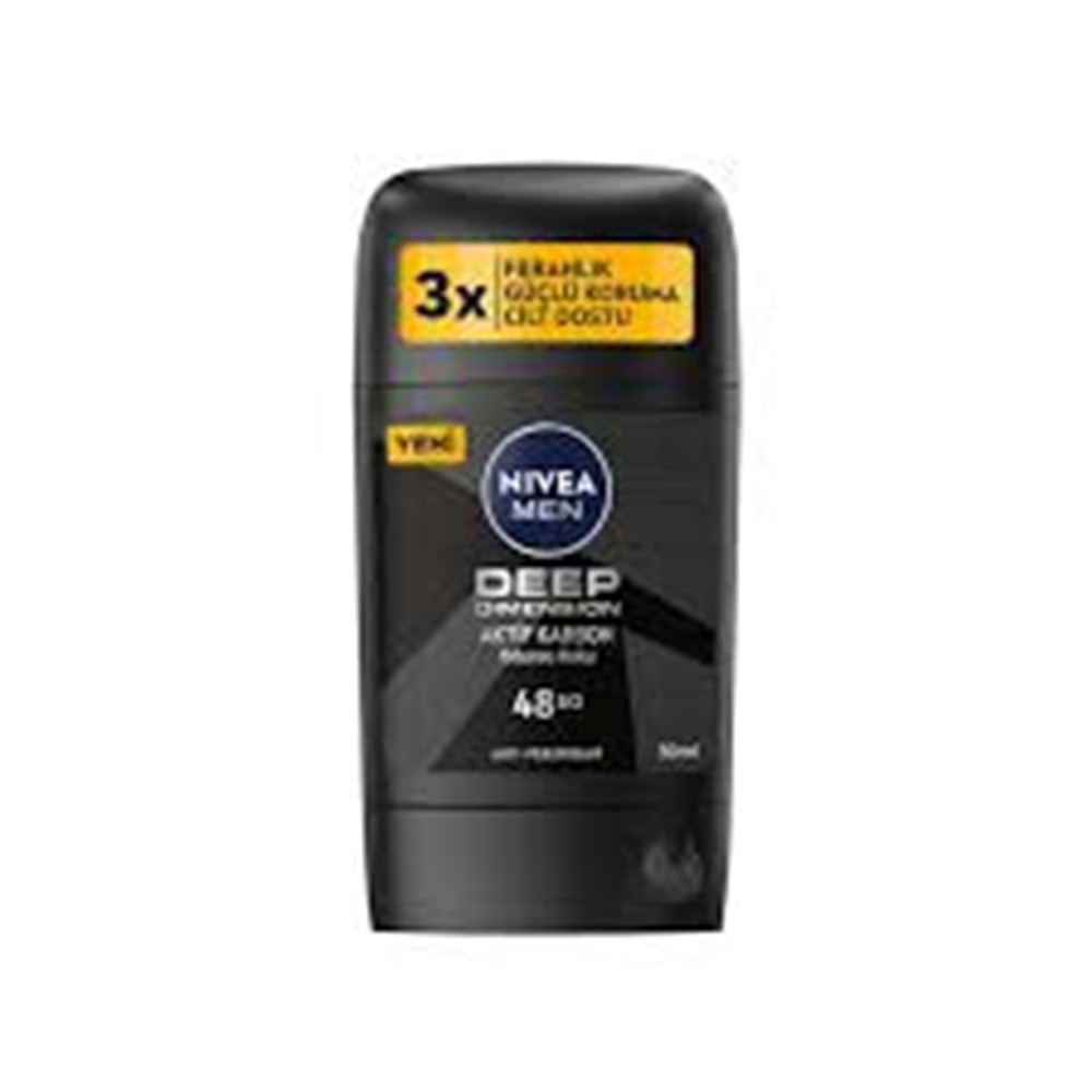 NİVEA DEODORANT STİCK 50 ML MEN DEEP AKTİF KARBON