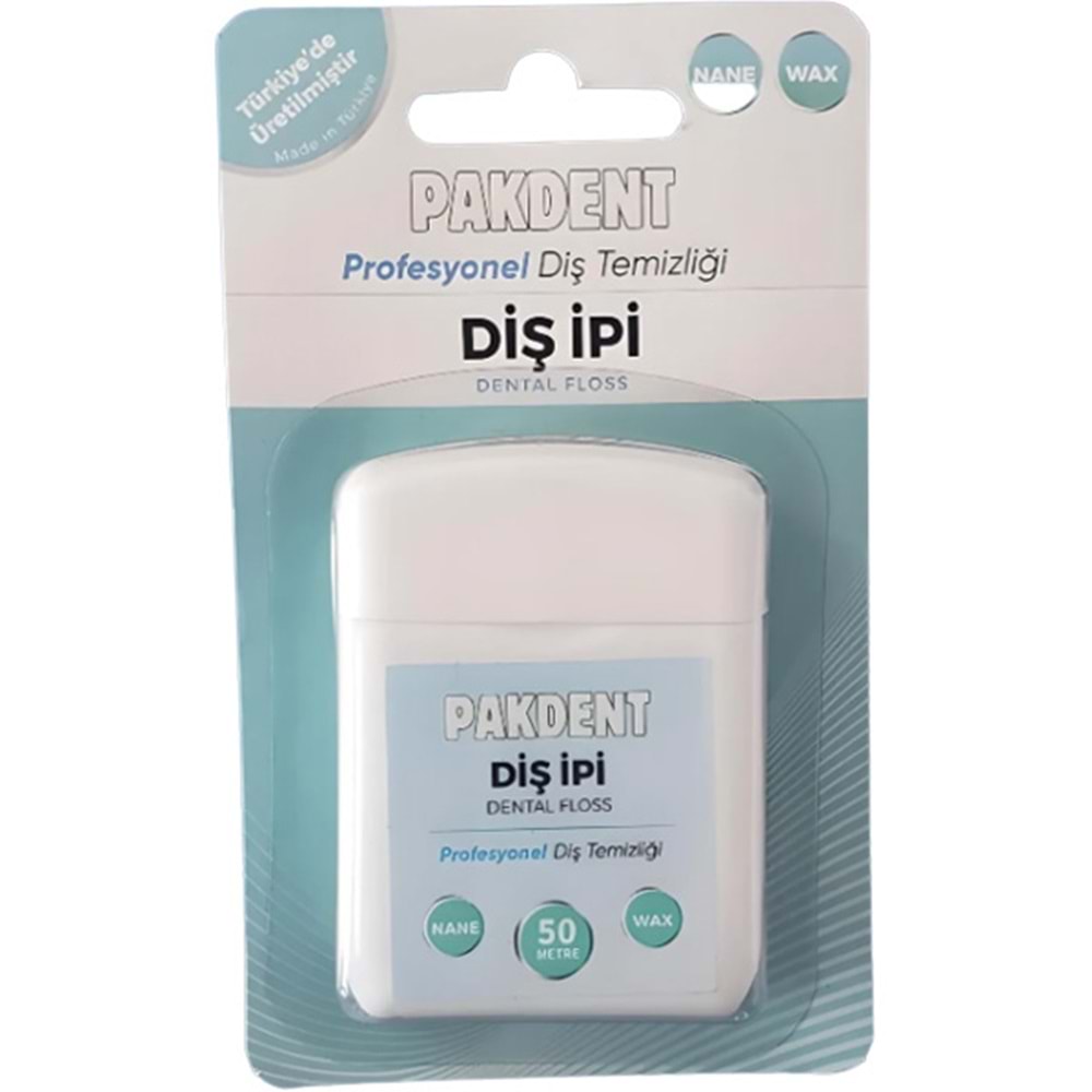 DİŞ İPİ PAKDENT PROFESYONEL NANELİ ARAYÜZ DENTAL FLOSS 50 M