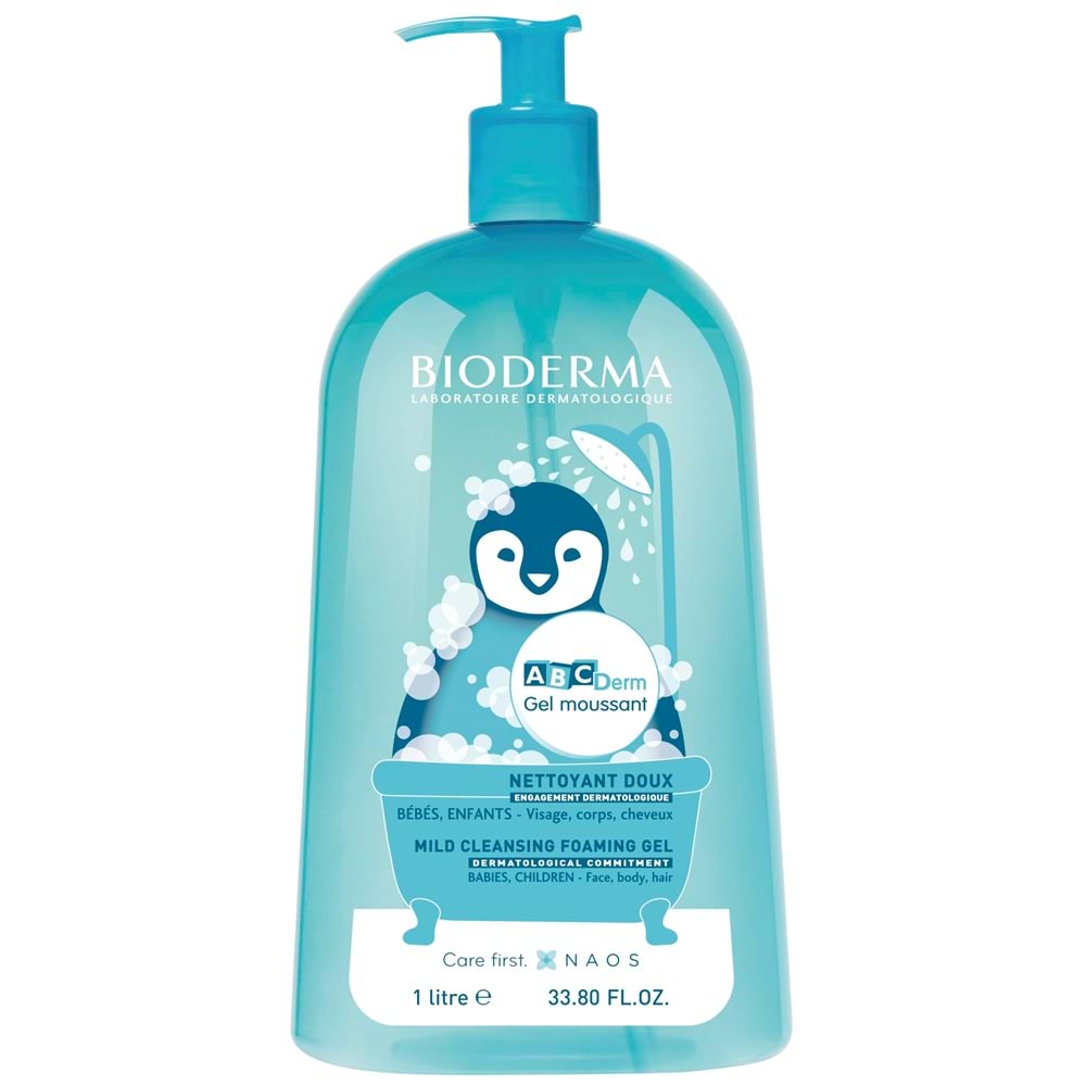 BİODERMA ABCDERM FOAMİNG CLEANSER TEMİZLEME JELİ 1 LİTRE