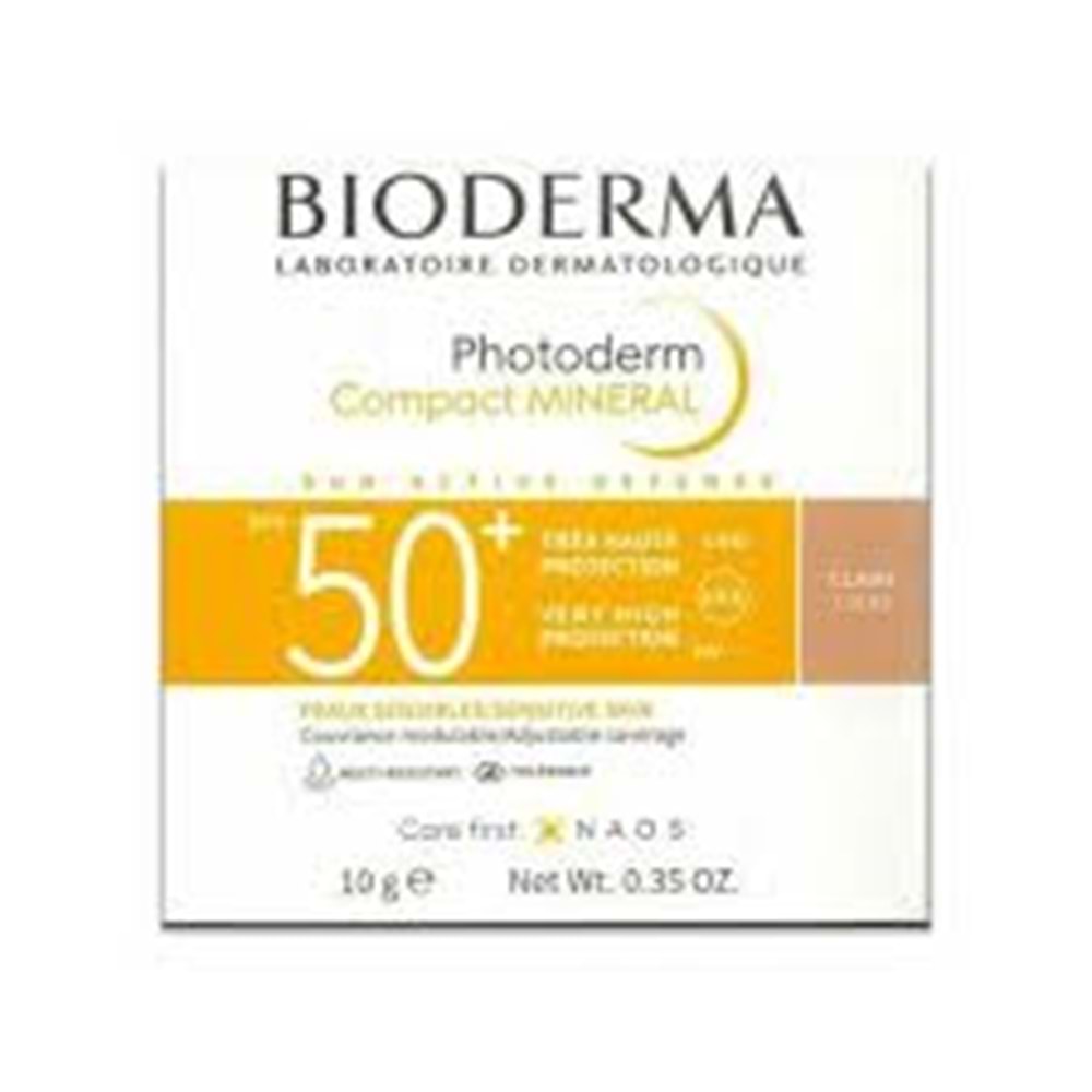 BİODERMA COMPACT MİNERAL CLAIRE LİGHTSPF50 10 GR GÜNEŞ KREMİ