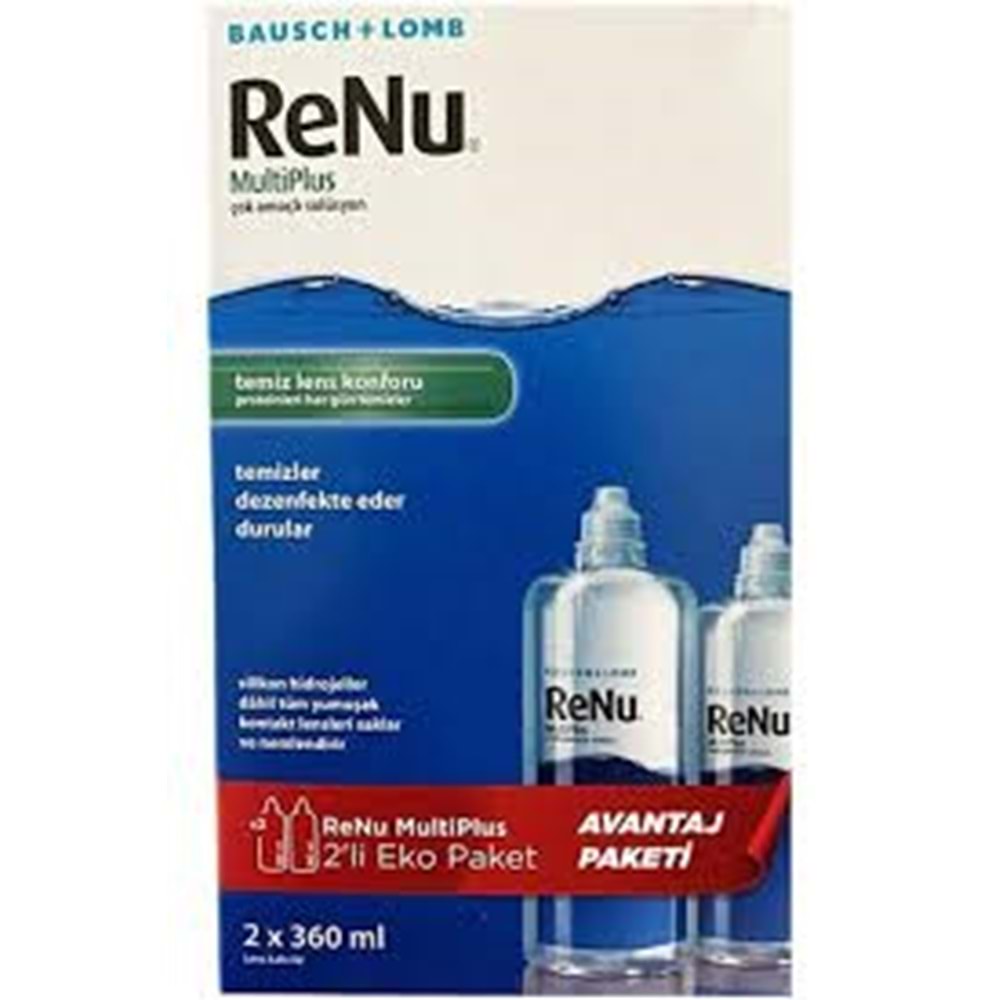RENU MULTİPLUS LENS SOLÜSYONU 360 ML İKİLİ KOFRE