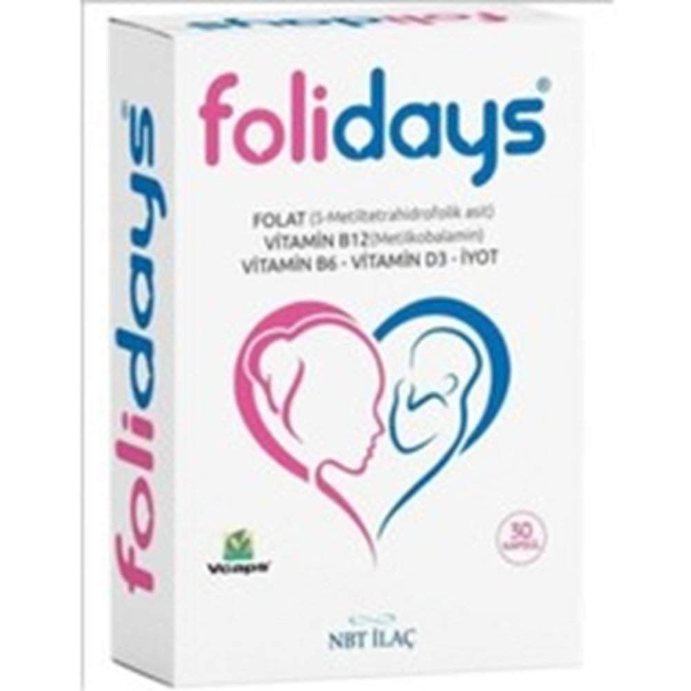 NBT LİFE FOLİDAYS 30 KAPSÜL ( FOLİK ASİT )