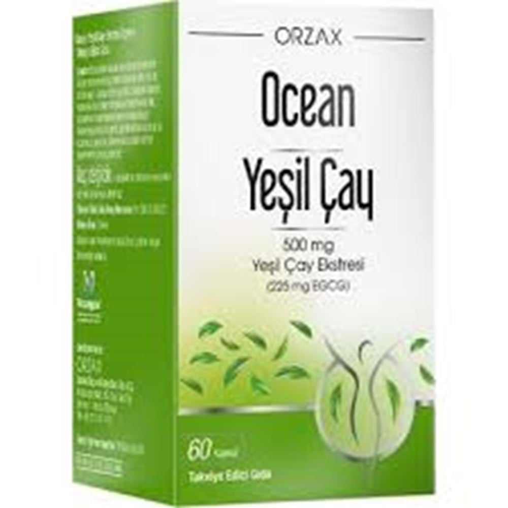 OCEAN GREEN TEA 500 MG 60 KAPSÜL (YEŞİL ÇAY)