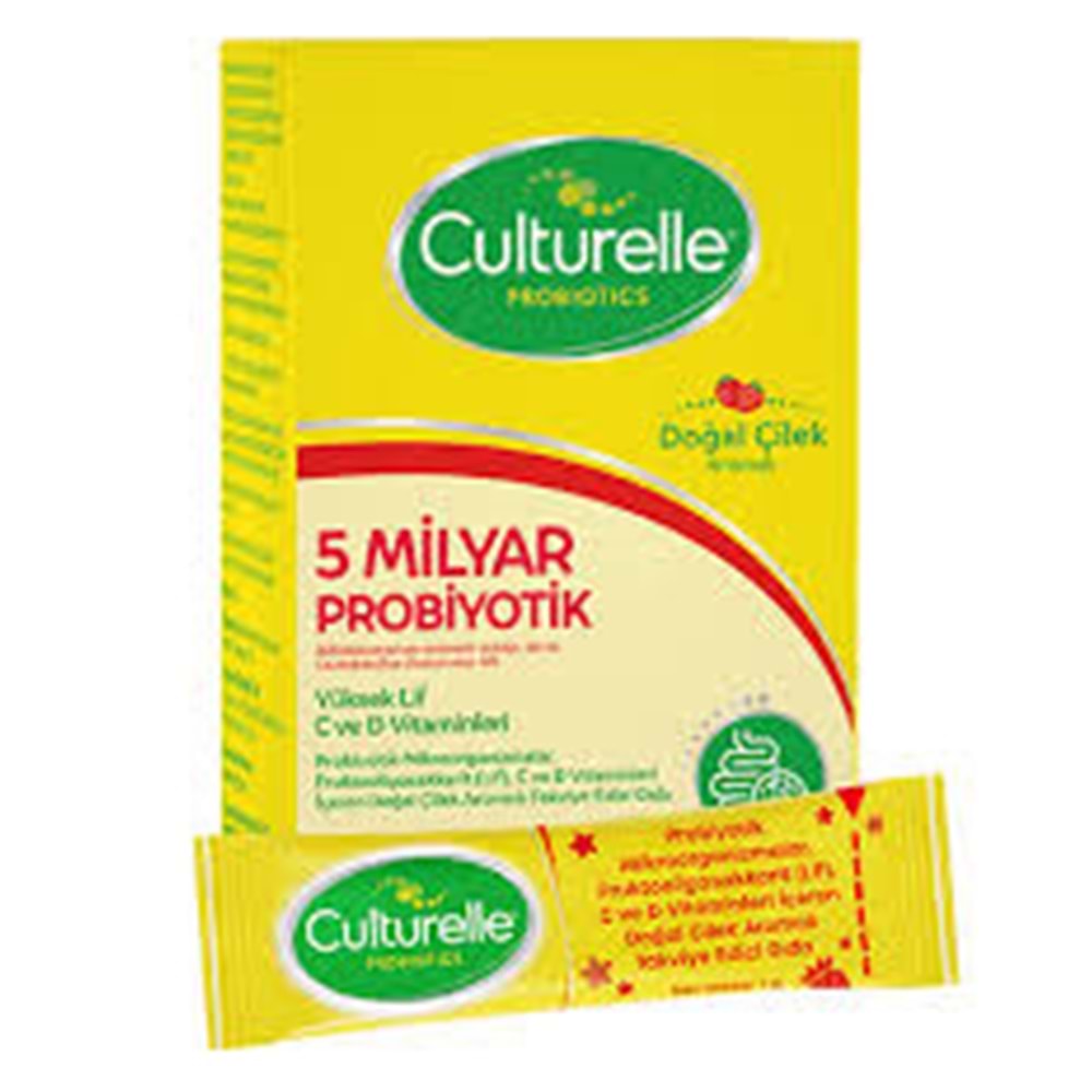 CULTURELLE PROBİYOTİK 10 SAŞE YÜKSEK LİF C D VİTAMİN