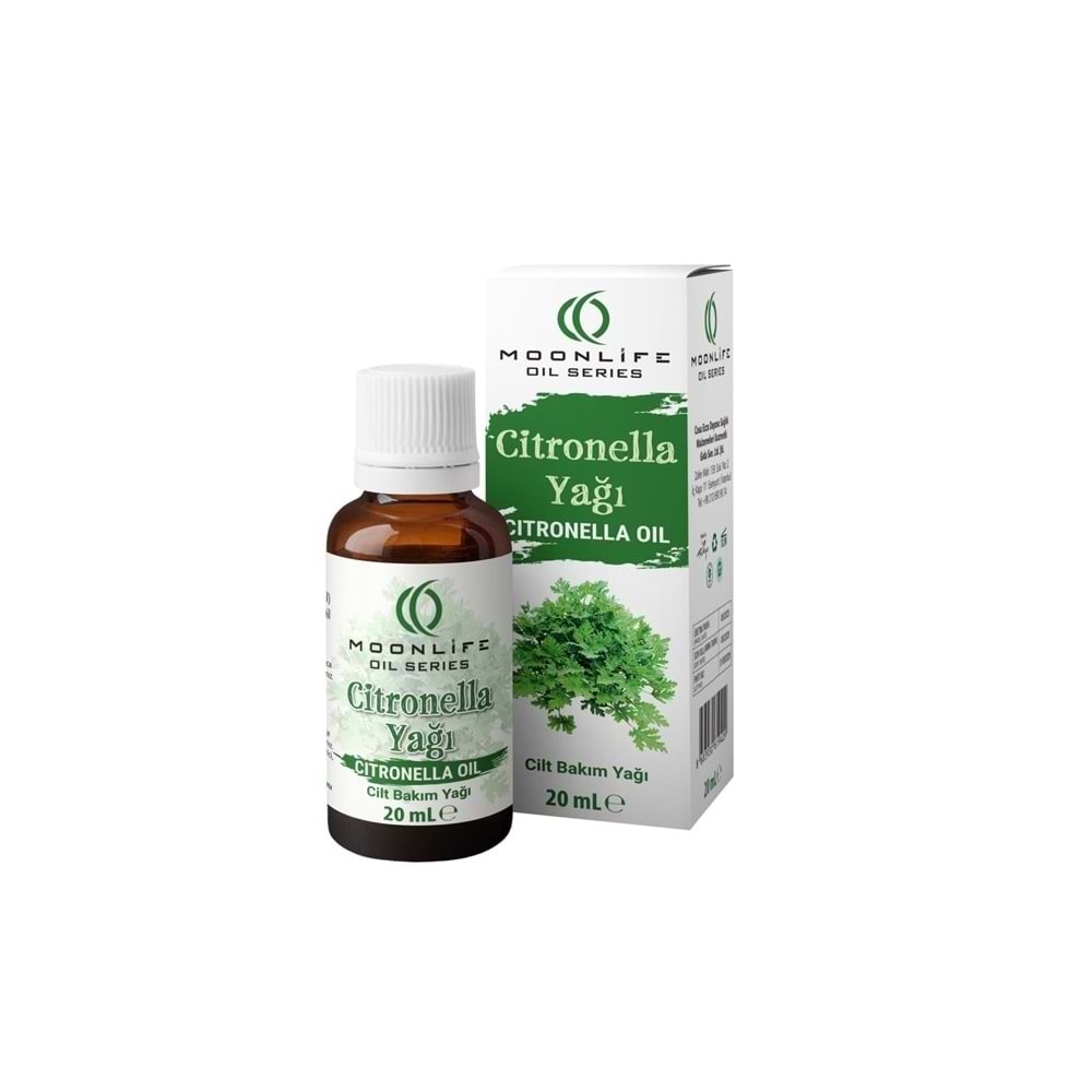MOON LİFE DOĞAL CİTRONELLA YAĞI 20 ML ( NEMLENDİRİCİ )