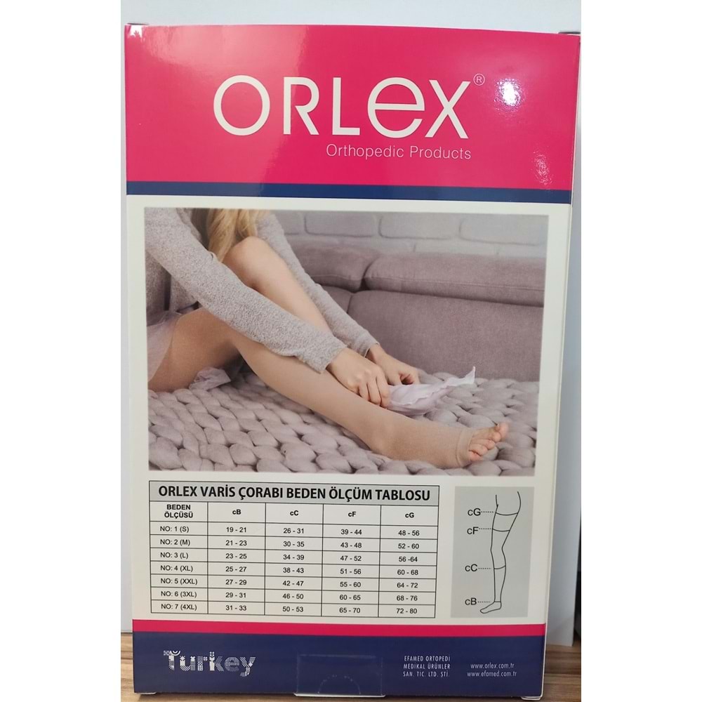 ORLEX VARİS ÇORABI CCL 2 AÇIK DİZÜSTÜ NO:5