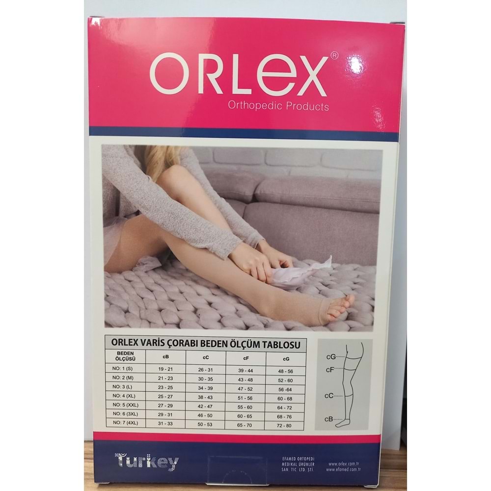 ORLEX VARİS ÇORABI CCL 2 AÇIK DİZÜSTÜ NO:6