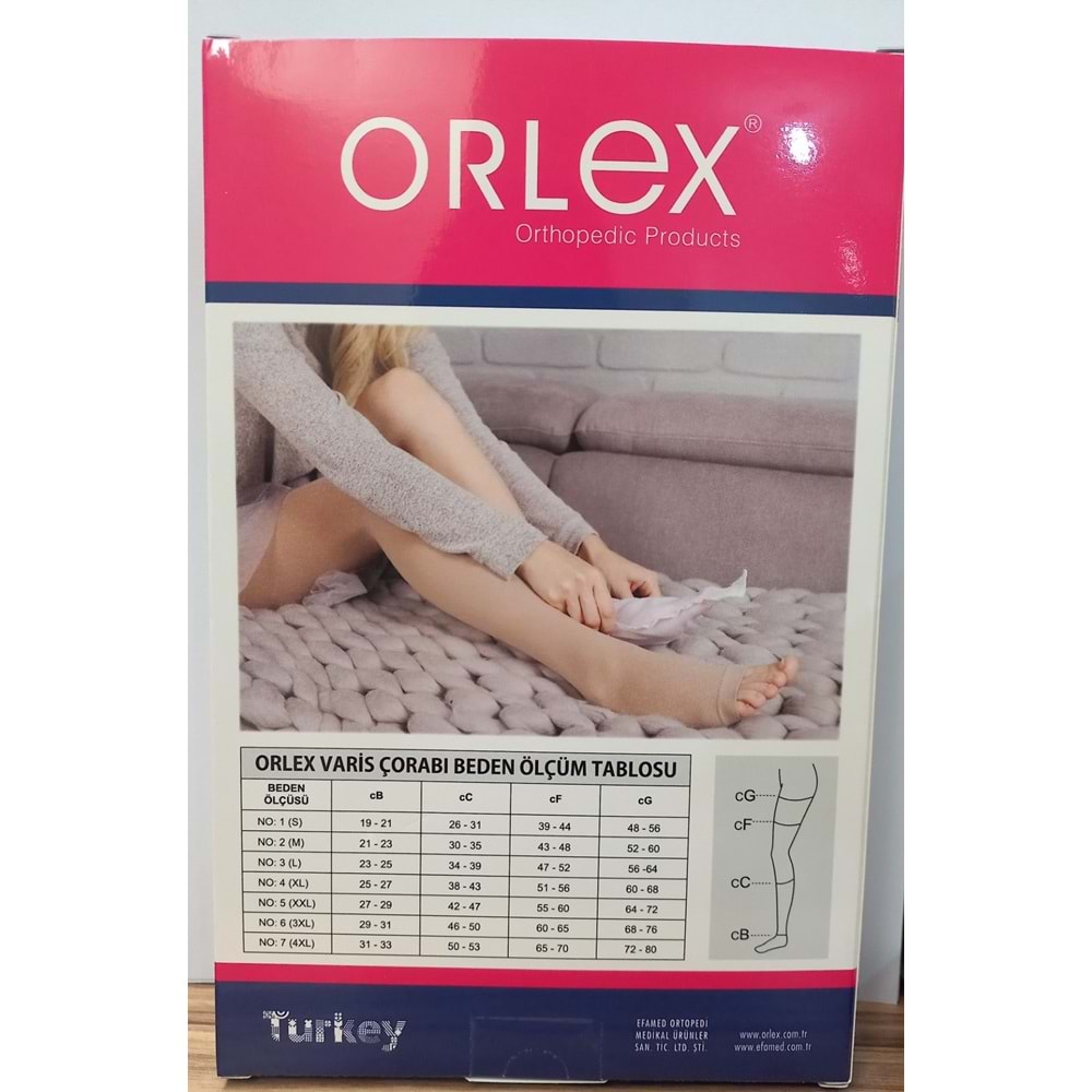 ORLEX VARİS ÇORABI CCL 2 AÇIK DİZÜSTÜ NO:7