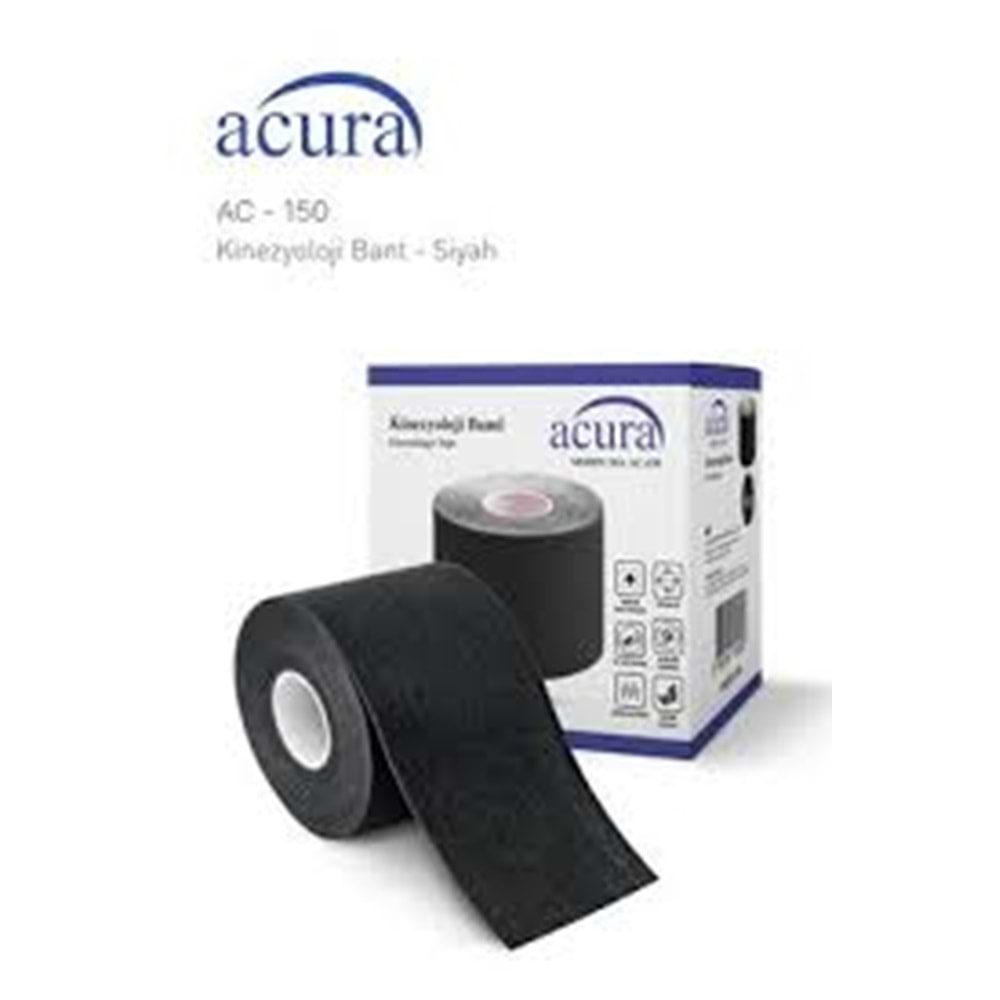 ACURA KİNESİO BANT SİYAH(AĞRI BANDI)