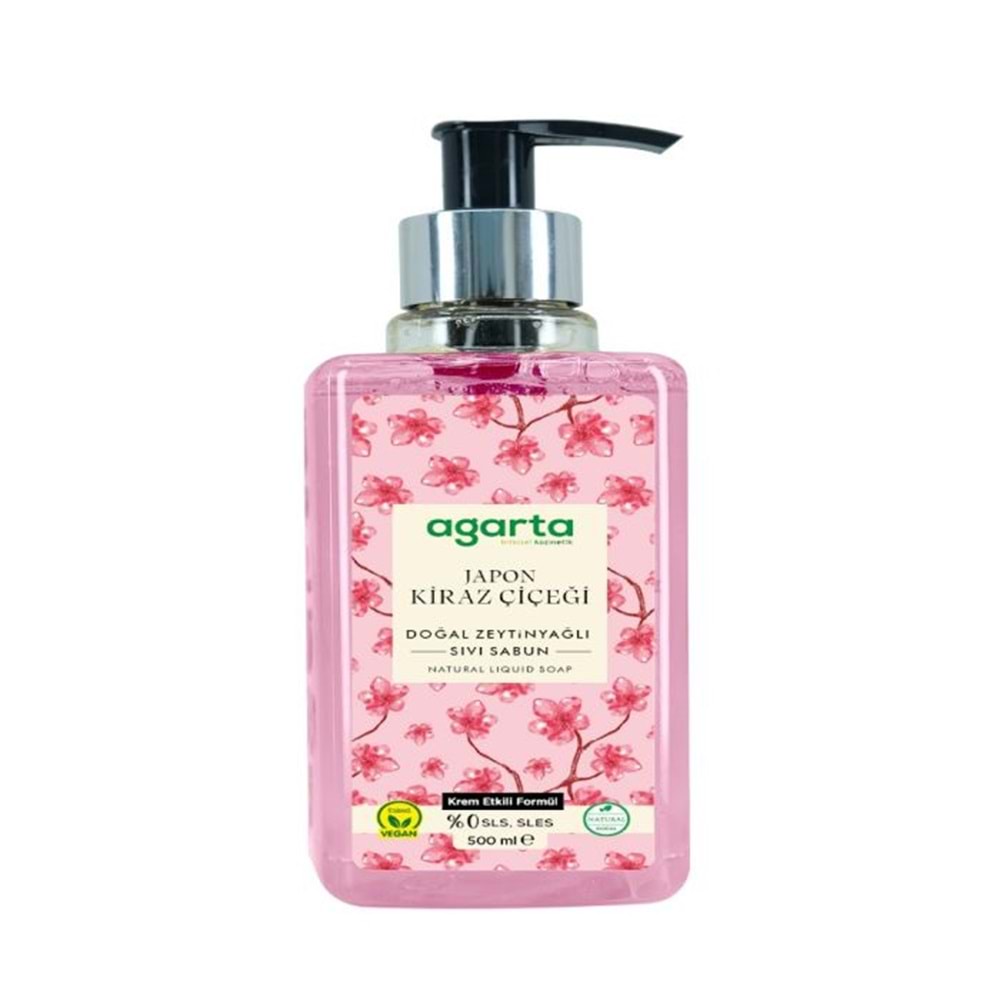 AGARTA DOĞAL SIVI SABUN JAPON KİRAZ ÇİÇEĞİ 500 ML
