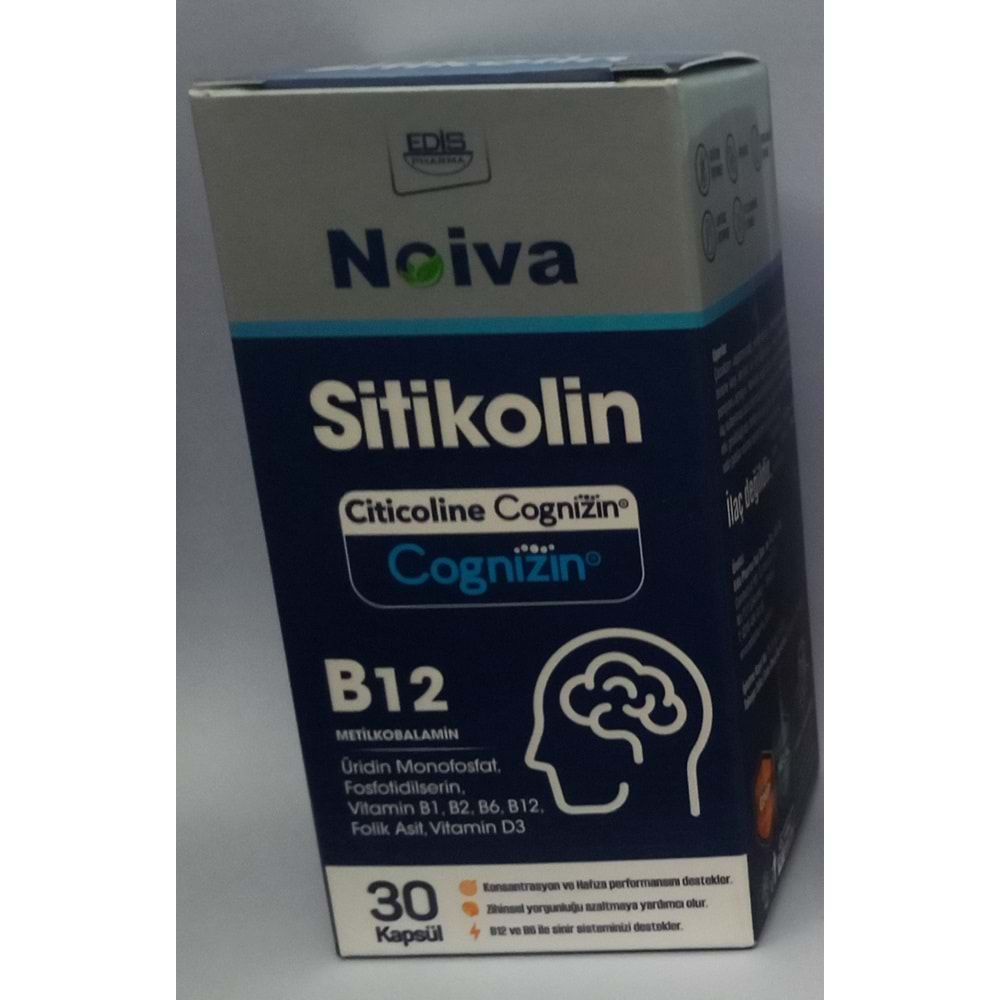 NOİVA SİTİKOLİN B12 30 KAPSÜL(EDİS PHARMA)