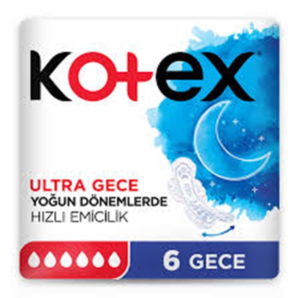 KOTEX PED 6 LI ULTRA GECE