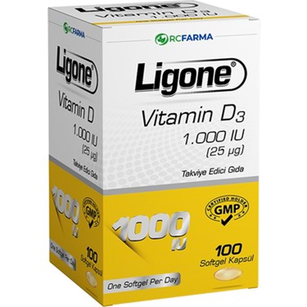 LİGONE VİTAMİN D3 1.000 IU 100 SOFTGEL KAPSÜL
