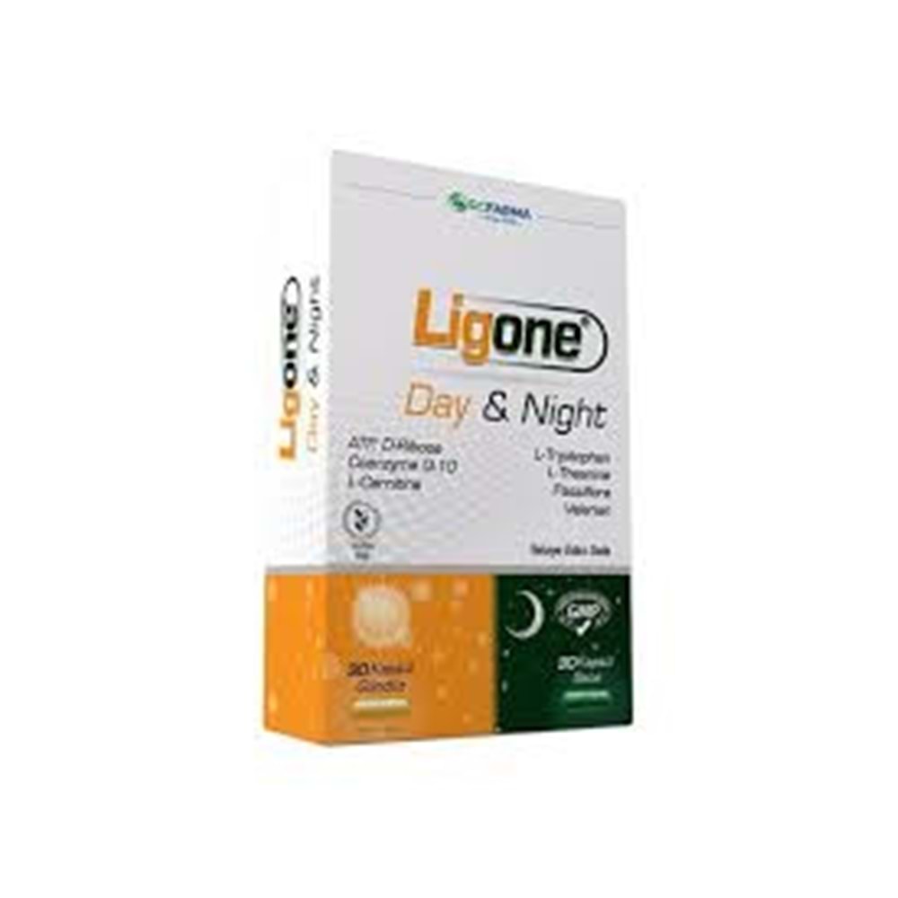 LİGONE DAY & NİGHT 60 KAPSÜL ( GÜNDÜZ ENERJİ & GECE RAHAT UYKU )