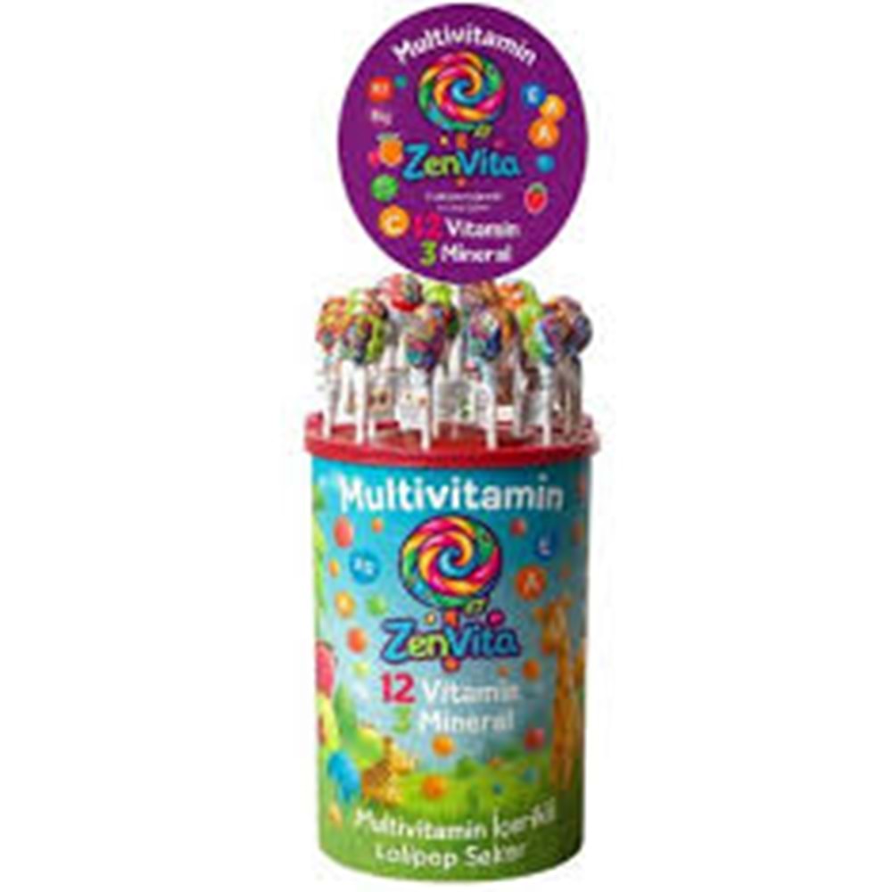 ZENVİTA VİTAMİNLİ LOLİPOP 150 Lİ