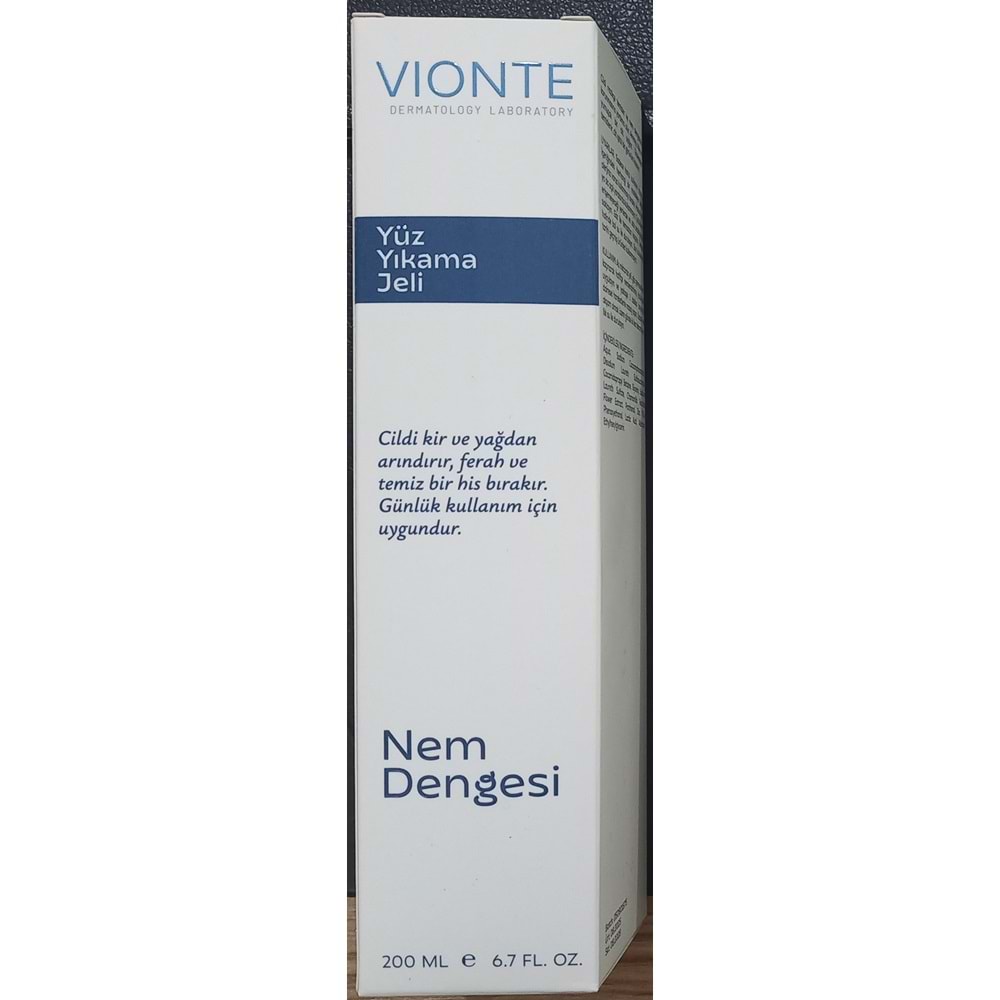 VİONTE YÜZ YIKAMA JELİ 200 ML